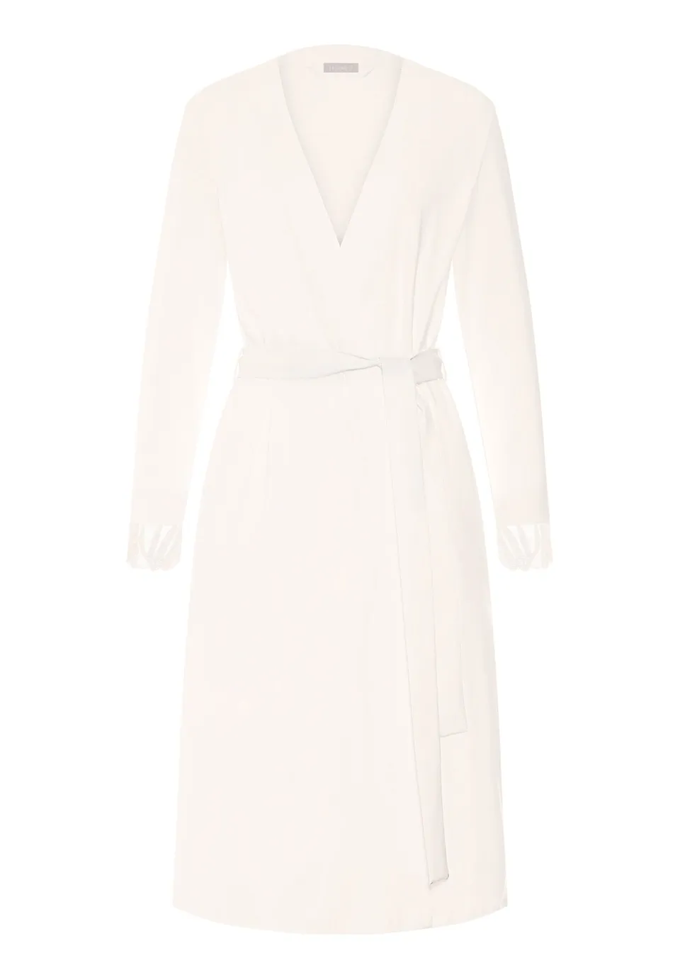hanro-rosaria-morgenmantel-115cm-off-white-baumwolle image 1