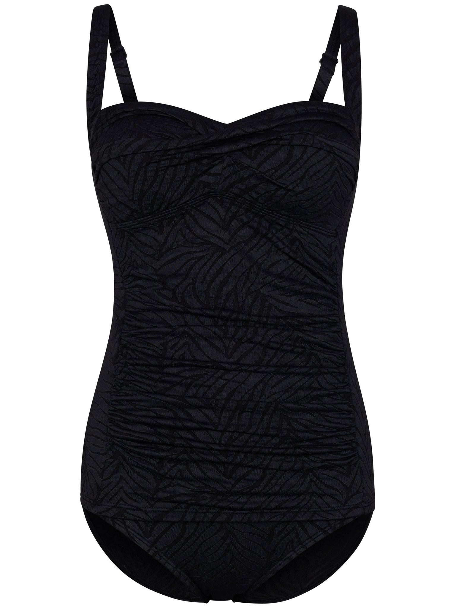 pastunette-black-beach-tankini-schwarz-bl-tter-soft-cups image 1