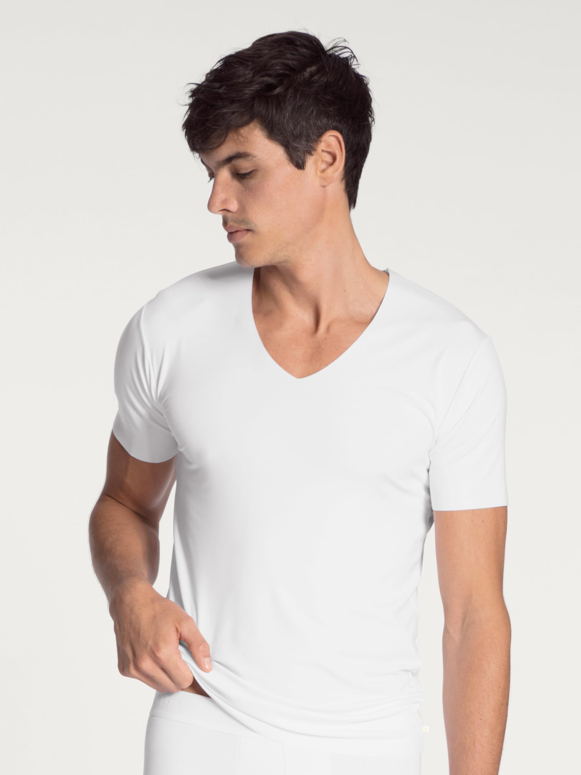calida-clean-line-t-shirt-herren-wei-gr-50-baumwolle image 4