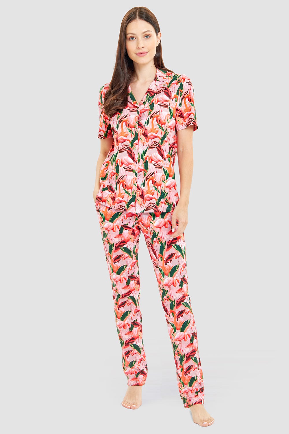 r-sch-be-happy-hose-lang-schlafhose-pink-taschen image 4