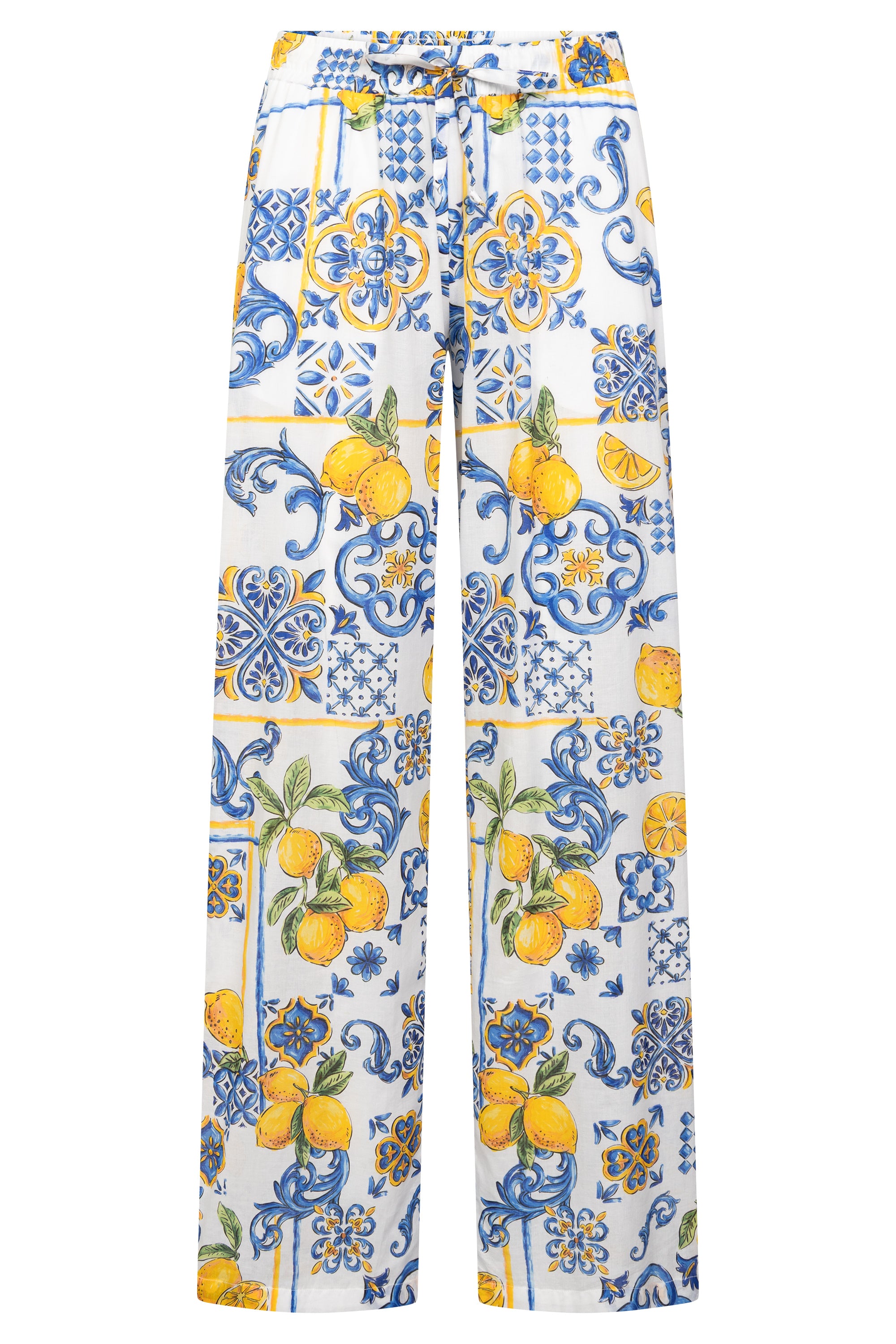 r-sch-be-happy-strandhose-lang-zitronendruck-baumwolle-mehrfarbig image 2