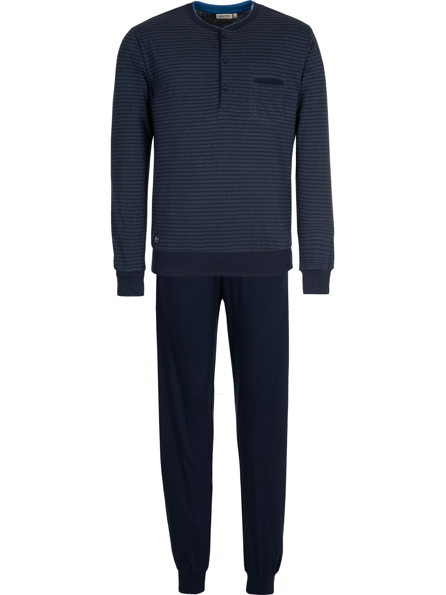 pastunette-noos-pyjama-dunkelblau-herren-baumwolle image 1