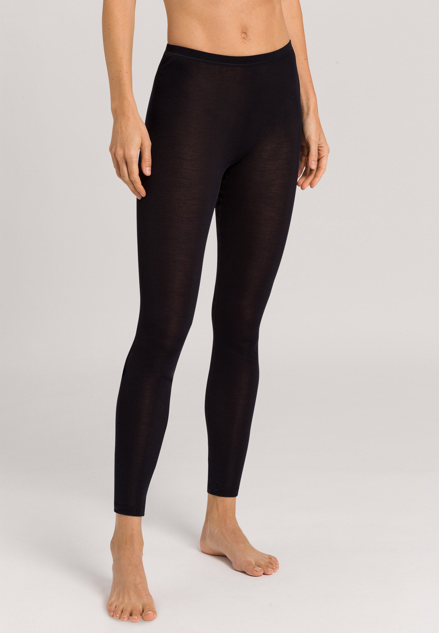 hanro-pure-silk-longlegs-seiden-leggings-schwarz-nahtlos image 2