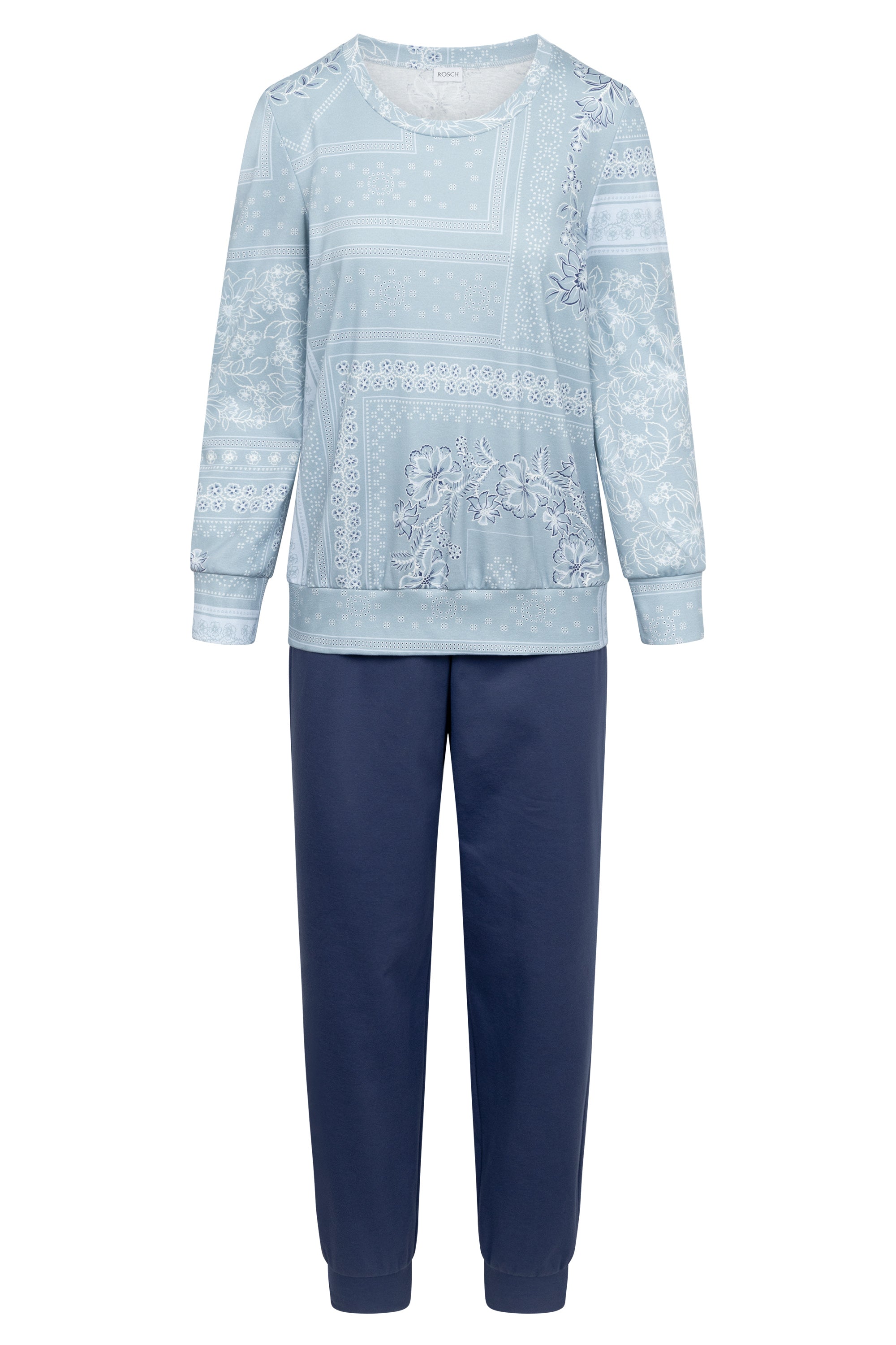 r-sch-be-happy-pyjama-lang-bandana-print-baumwolle-blau image 2