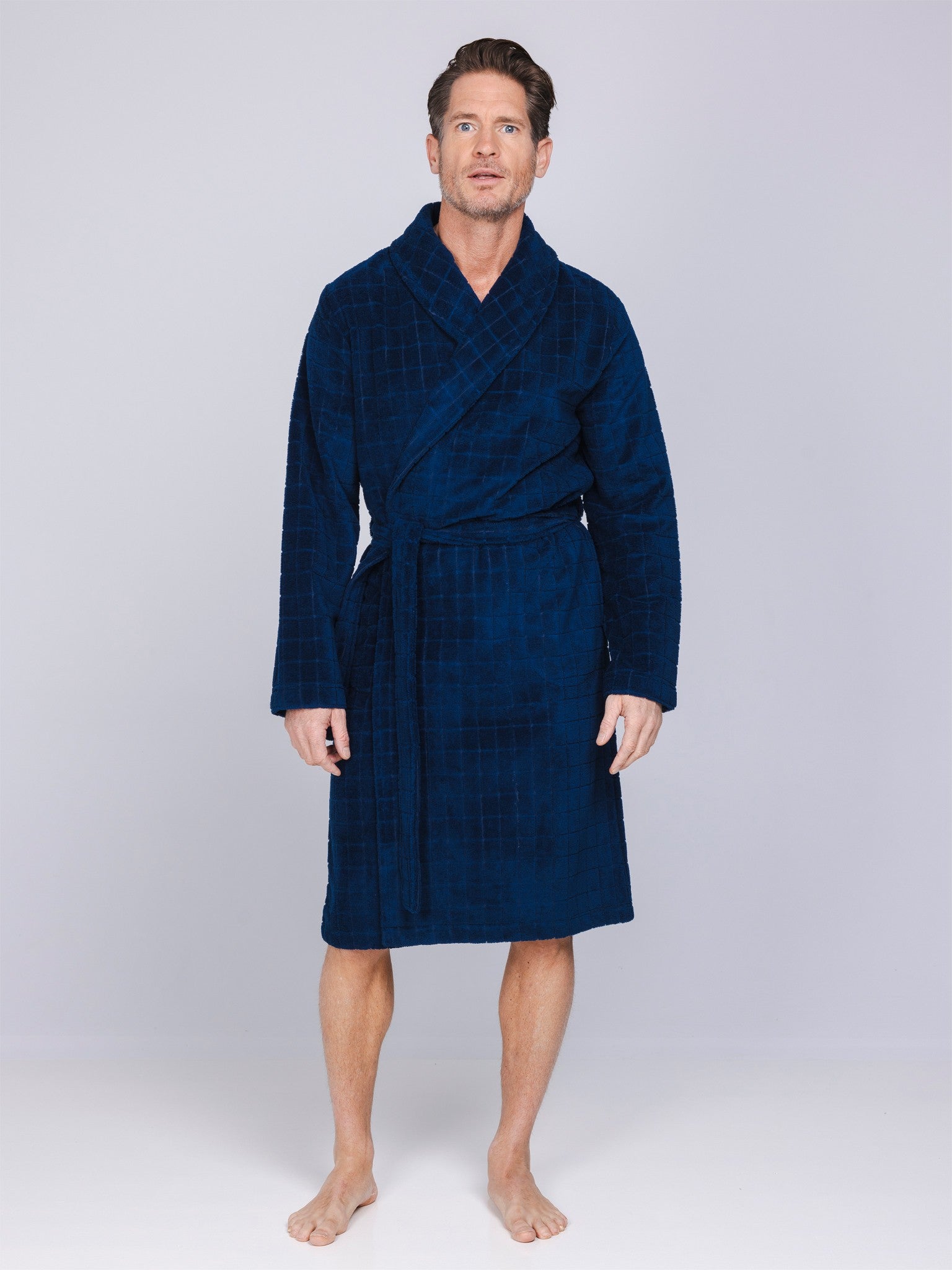 pastunette-blue-draft-bademantel-herren-dunkelblau-frottee image 2