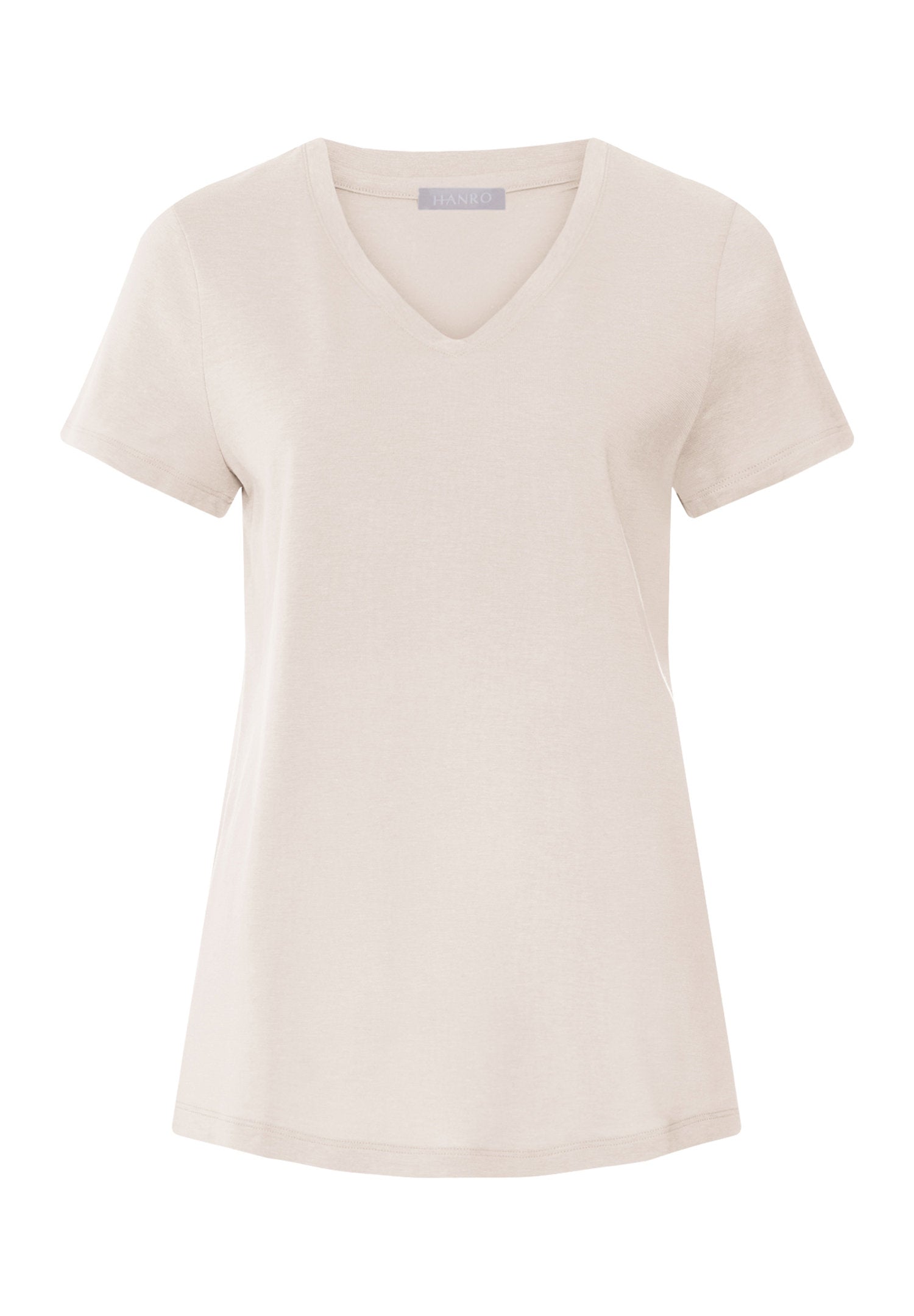 hanro-sleep-lounge-shirt-074842-moonlight-kurzarm-damen-modal image 2