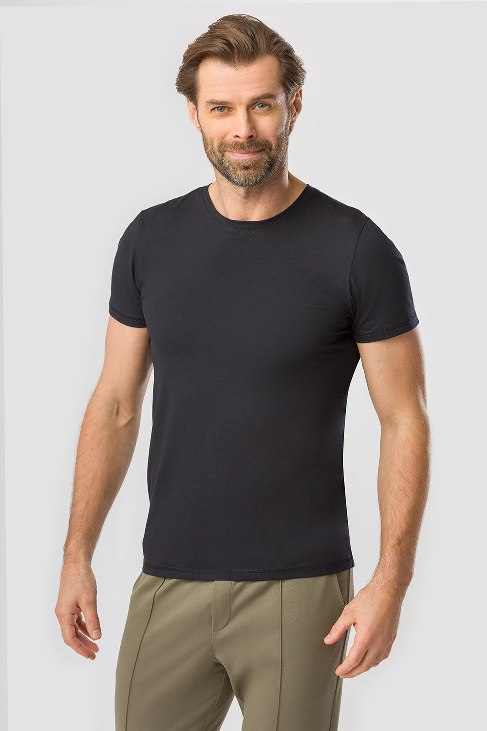 r-sch-be-happy-herren-shirt-kurz-t-shirt-wei-rundhals image 7