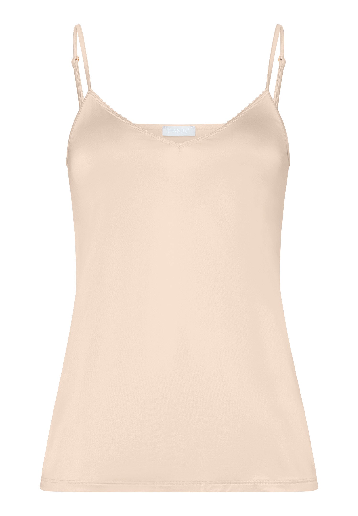 hanro-satin-deluxe-spaghettitop-camisole-natural-viskose image 1