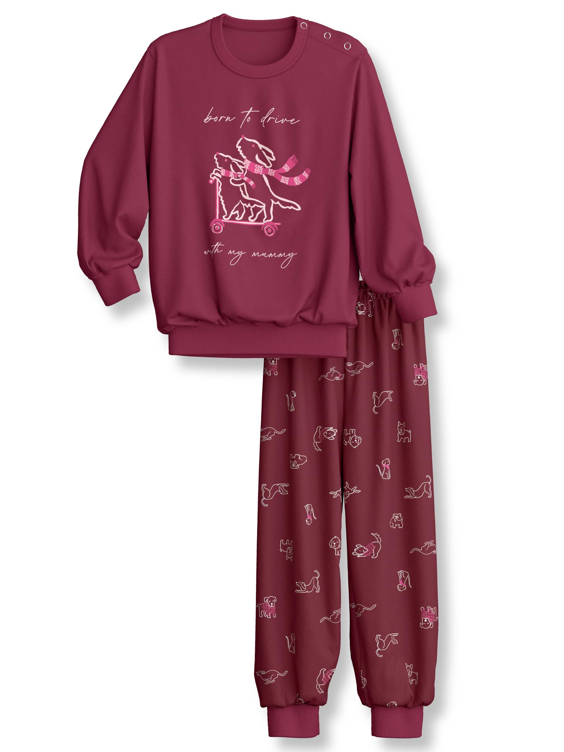 calida-family-friends-pyjamaset-m-dchen-92-98-rot image 1