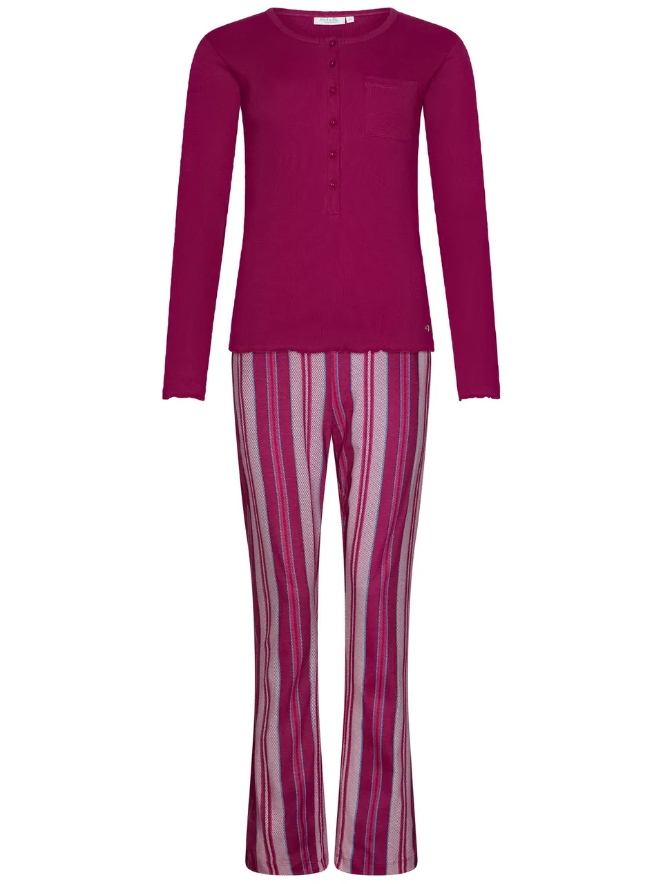 rebelle-cin-cin-pyjama-rosa-bio-baumwolle-bootcut image 1