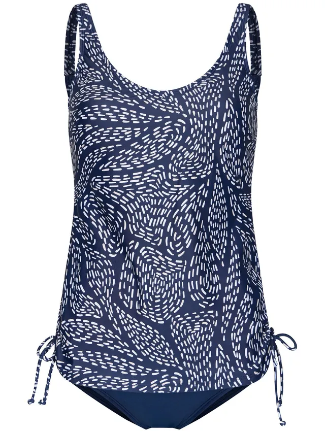 pastunette-ocean-flow-tankini-set-dunkelblau-gestreift image 1