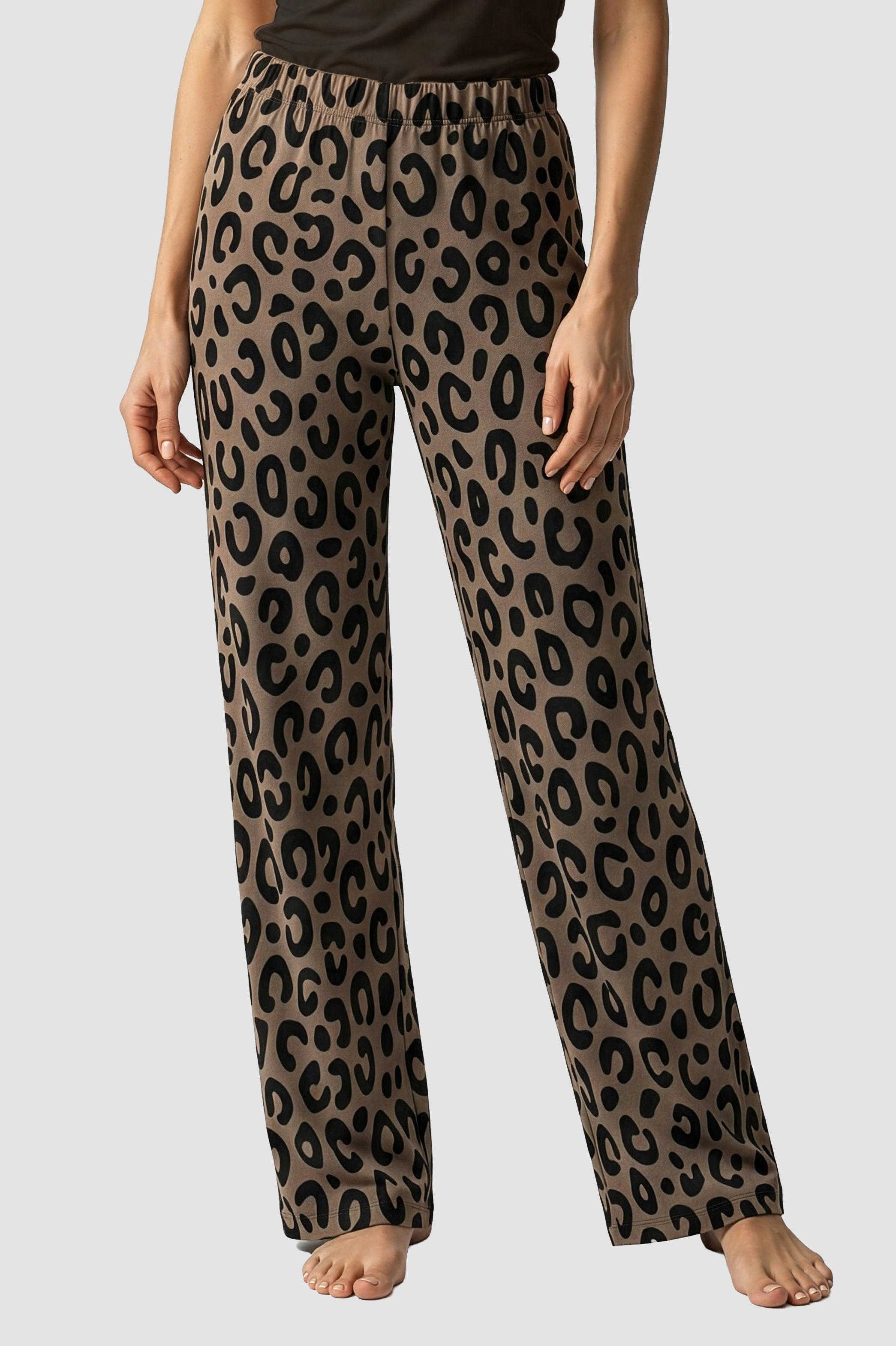 r-sch-be-happy-pyjamahose-braun-gemustert-jersey-lang image 1