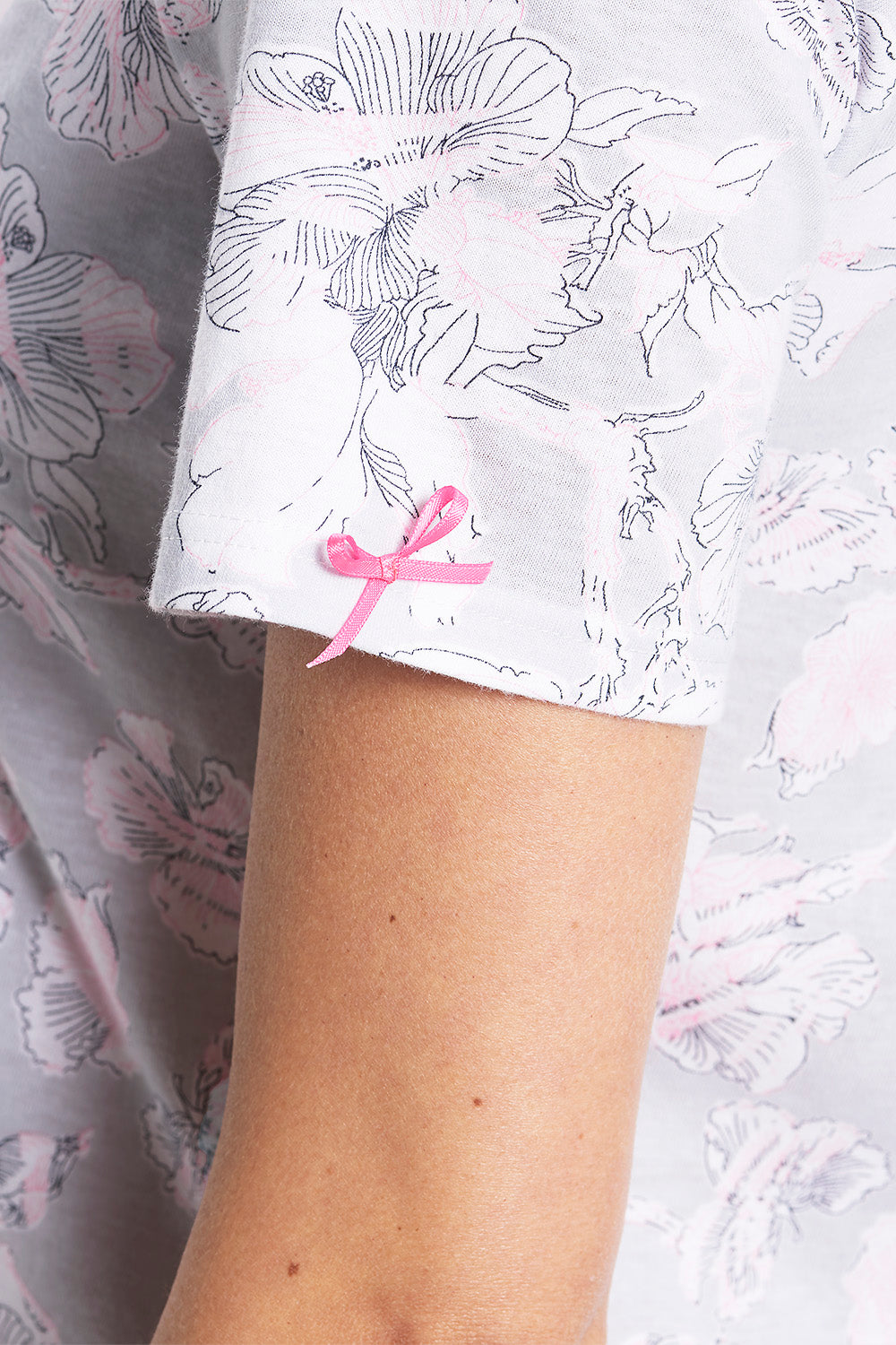 r-sch-be-happy-nachthemd-knielang-rosa-kurzarm image 6