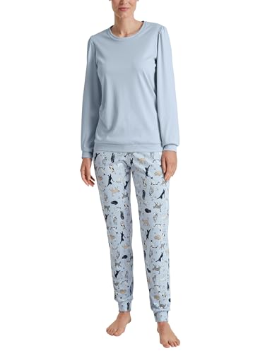 calida-favourites-dreams-cat-dreams-pyjamaset-damen-48-50-harmony-blue image 5