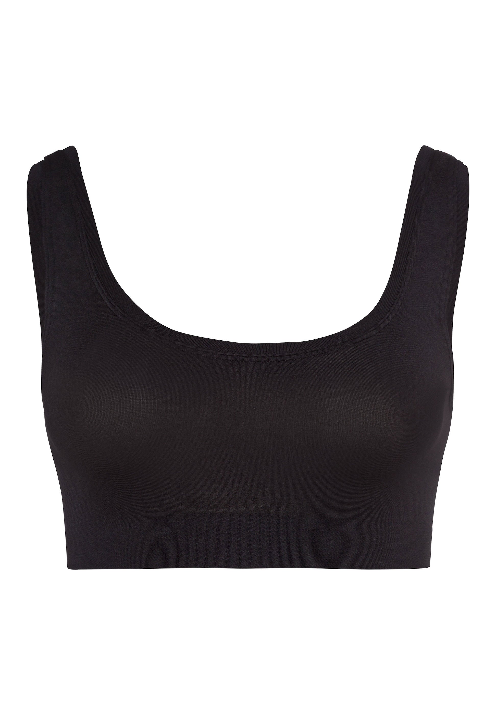hanro-touch-feeling-crop-top-bustier-schwarz-microfaser image 1