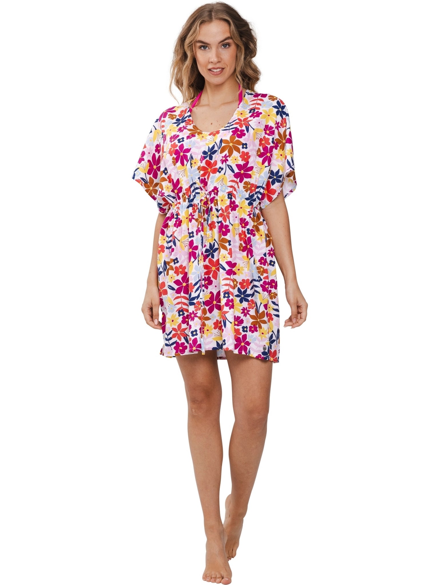 pastunette-rebelle-full-bloom-strandkleid-blumenprint-rosa image 2