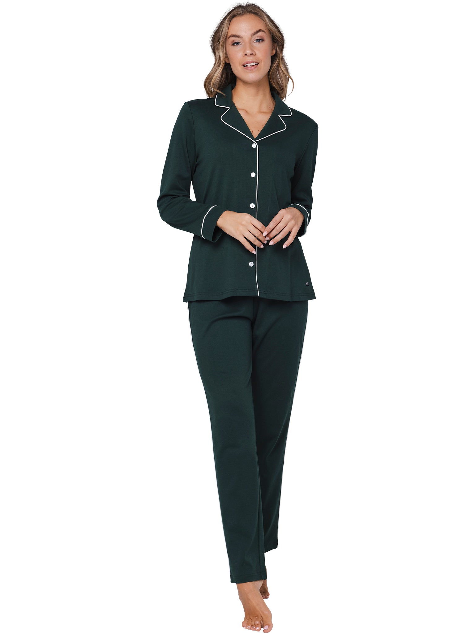 pastunette-premium-emerald-pyjama-gr-n-baumwolle image 3