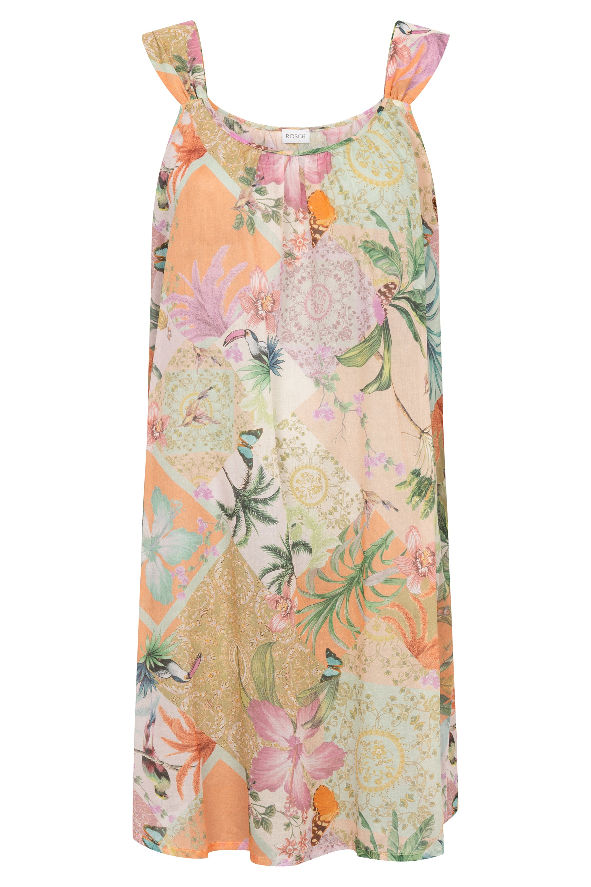 r-sch-be-happy-nachthemd-kurz-voile-blumendruck image 2
