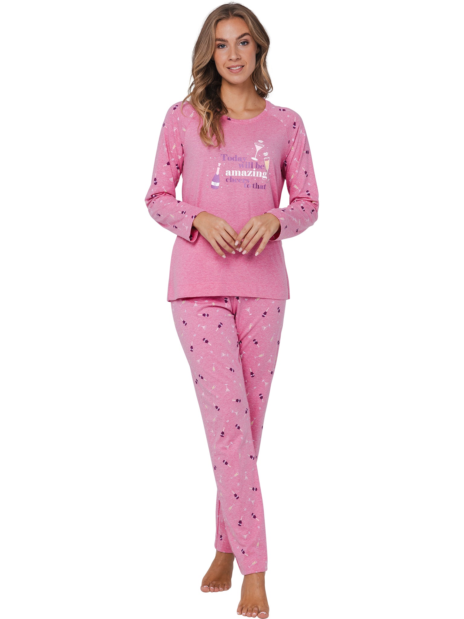 rebelle-cin-cin-pyjama-rosa-gr-38-champagner-print image 3
