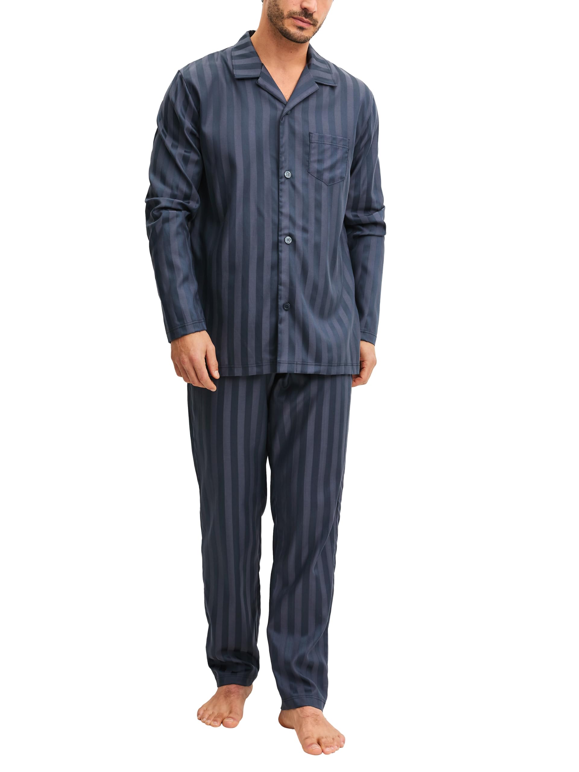 calida-relax-lux-schlafanzug-herren-gr-e-50-streifen image 1