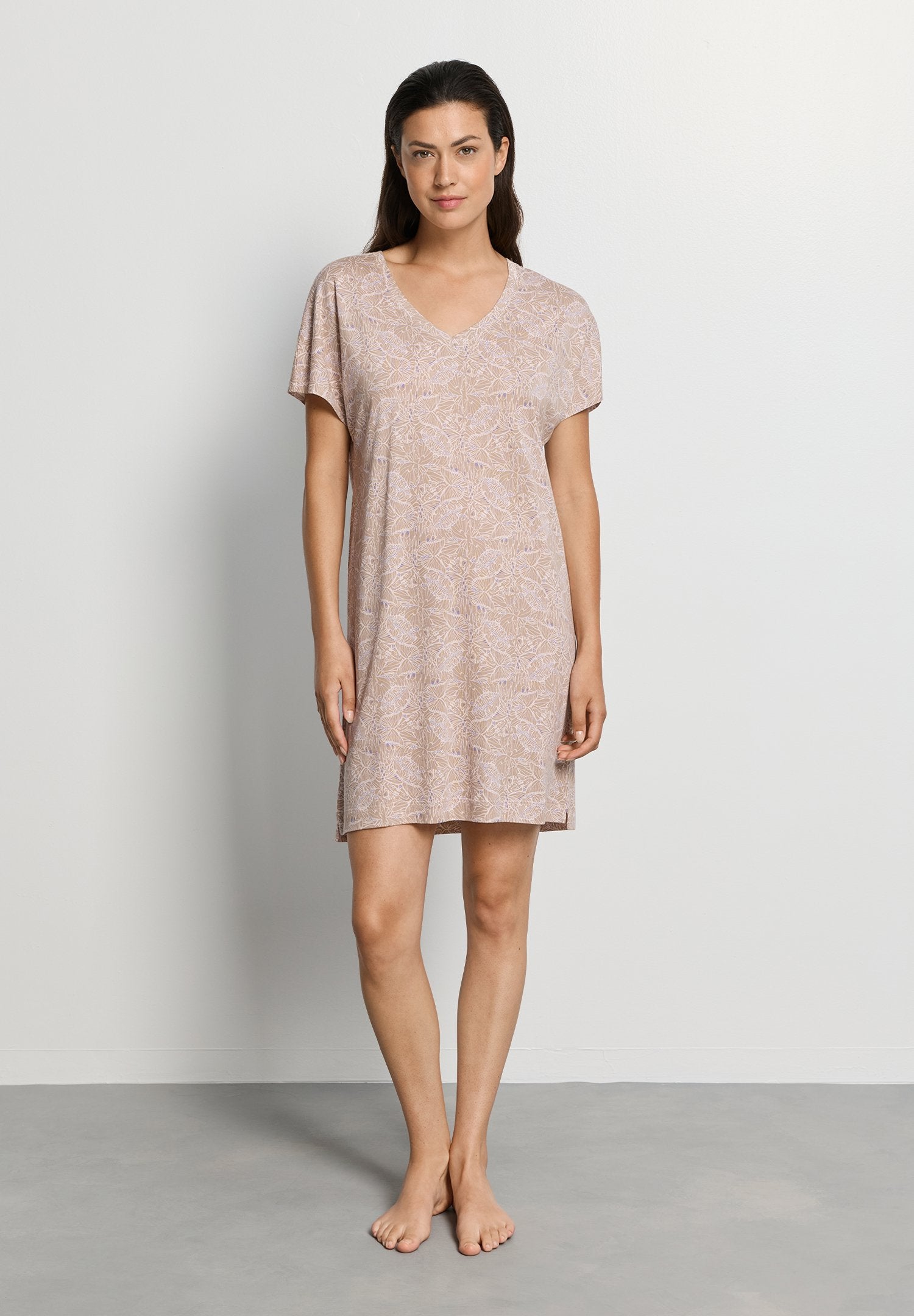 hanro-sleep-lounge-s-slv-nightdress-90cm-nachthemd-abstract-butterflies image 5