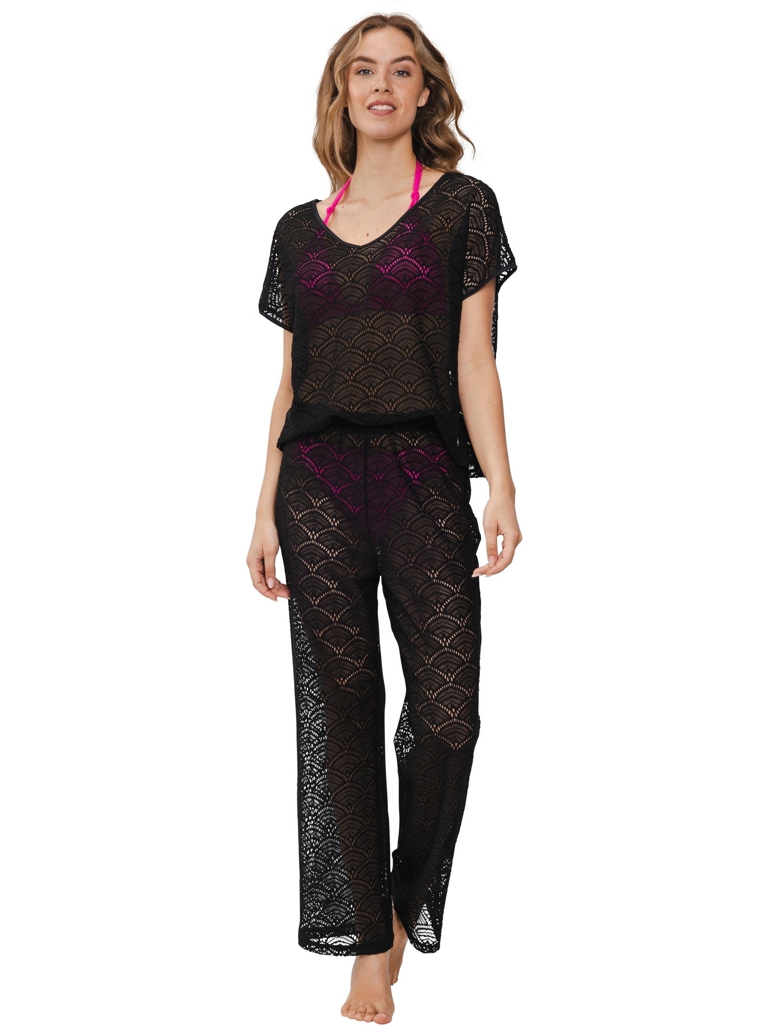 rebelle-beach-basics-cover-up-strand-set-schwarz-2-teilig image 2