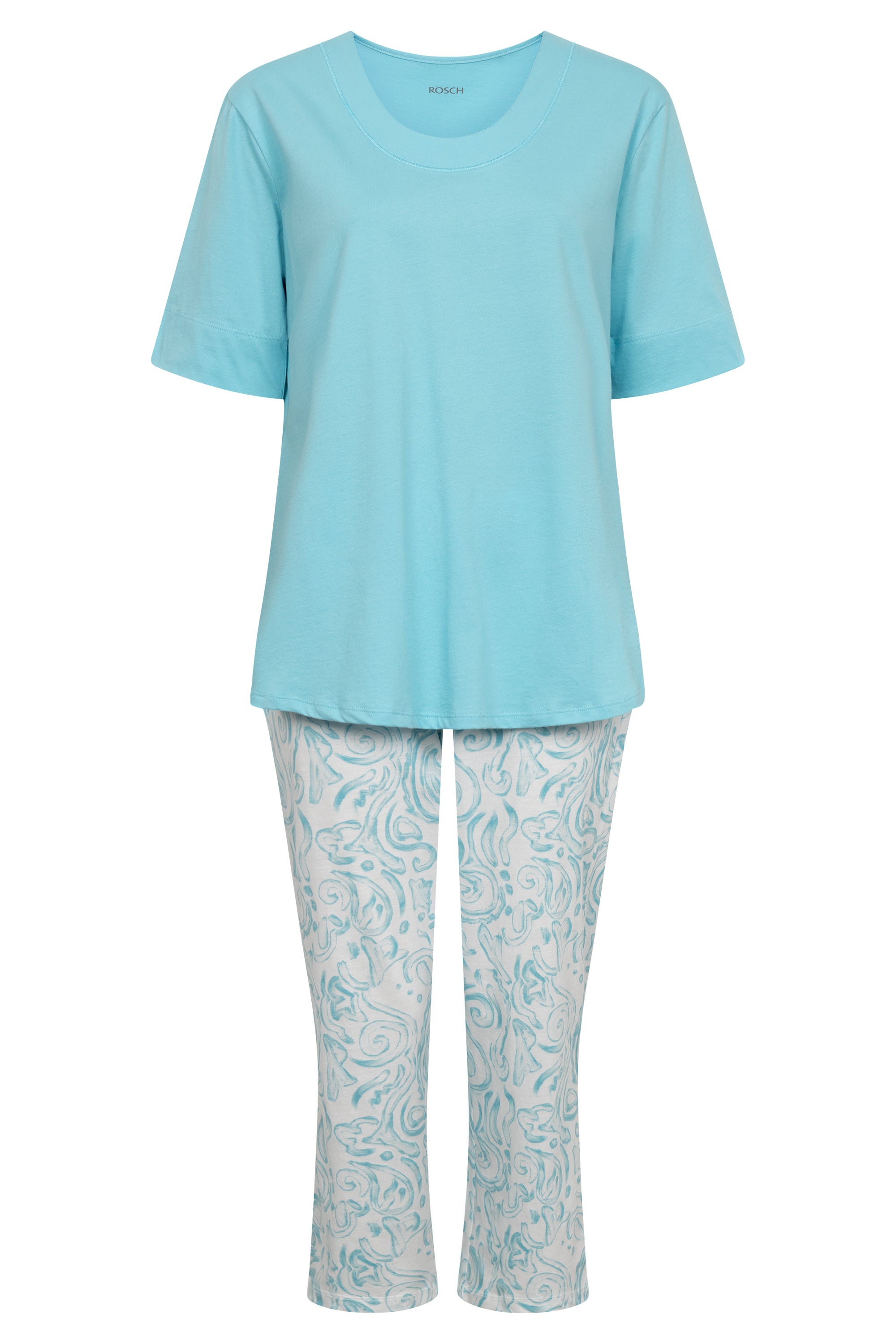 r-sch-be-happy-7-8-pyjama-paisley-schlafanzug-t-rkis-baumwolle image 2