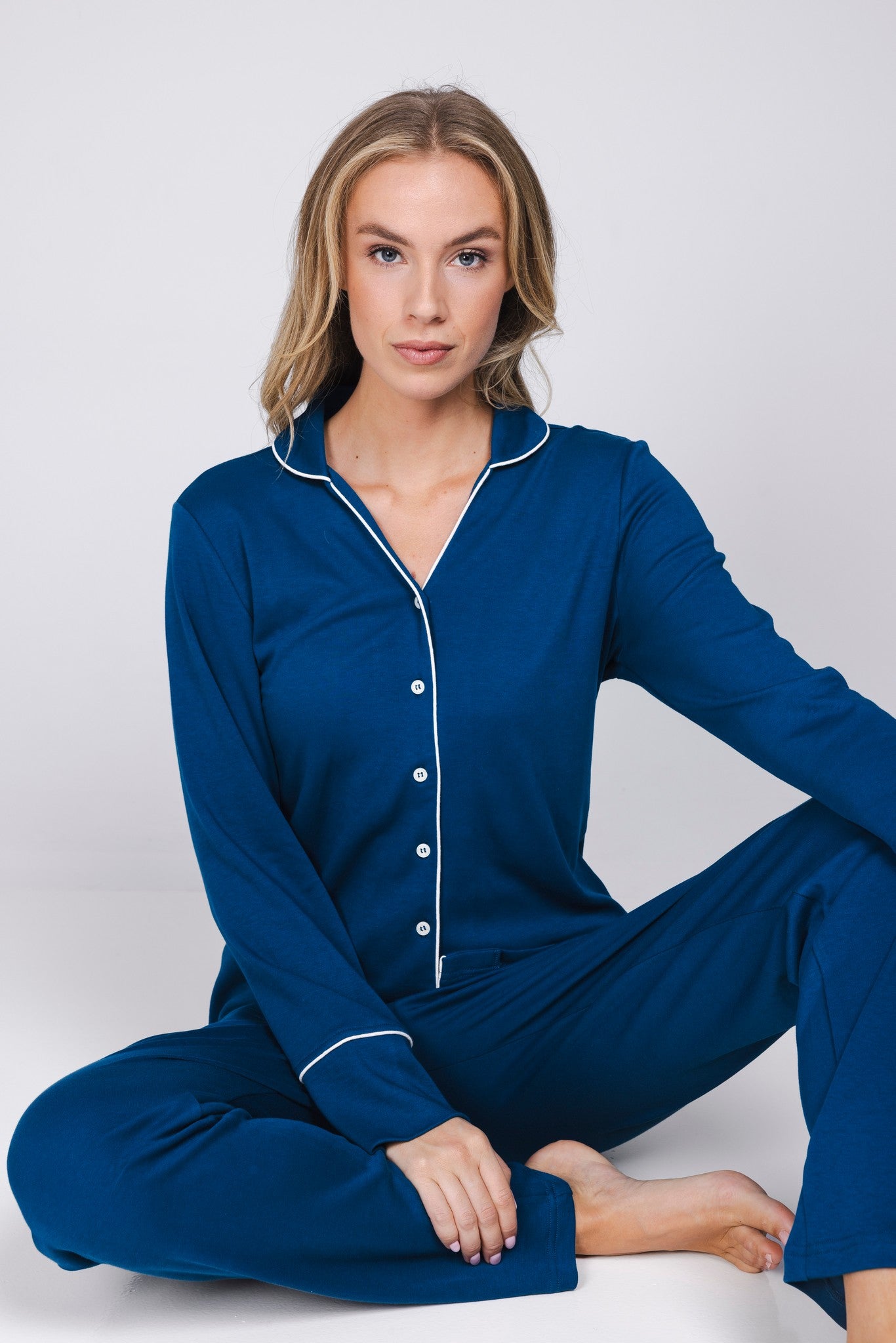 pastunette-premium-blue-mirage-pyjama-blau-baumwolle image 6