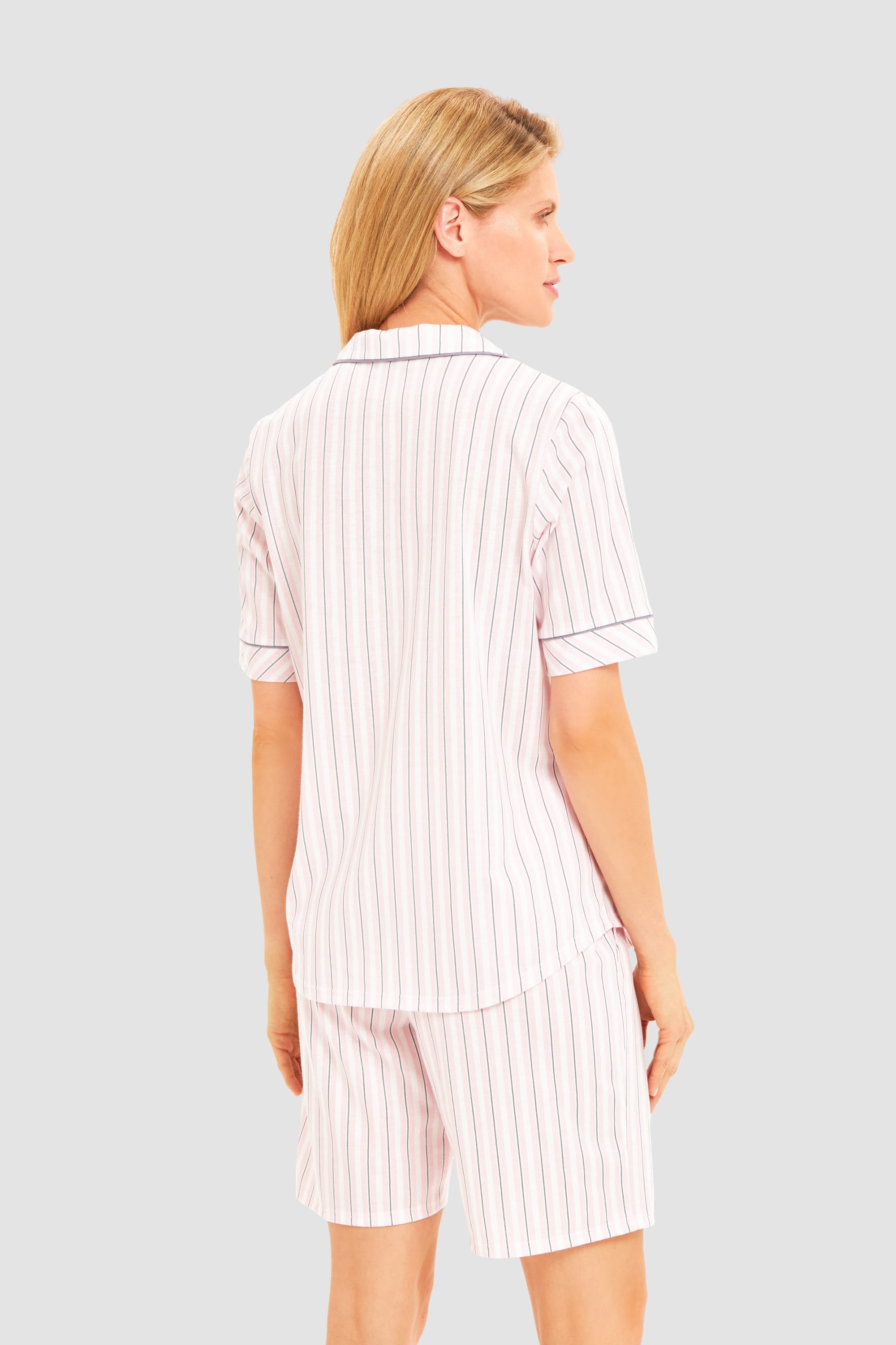 r-sch-be-happy-shirt-kurzarm-pyjamaoberteil-rosa-streifen image 3