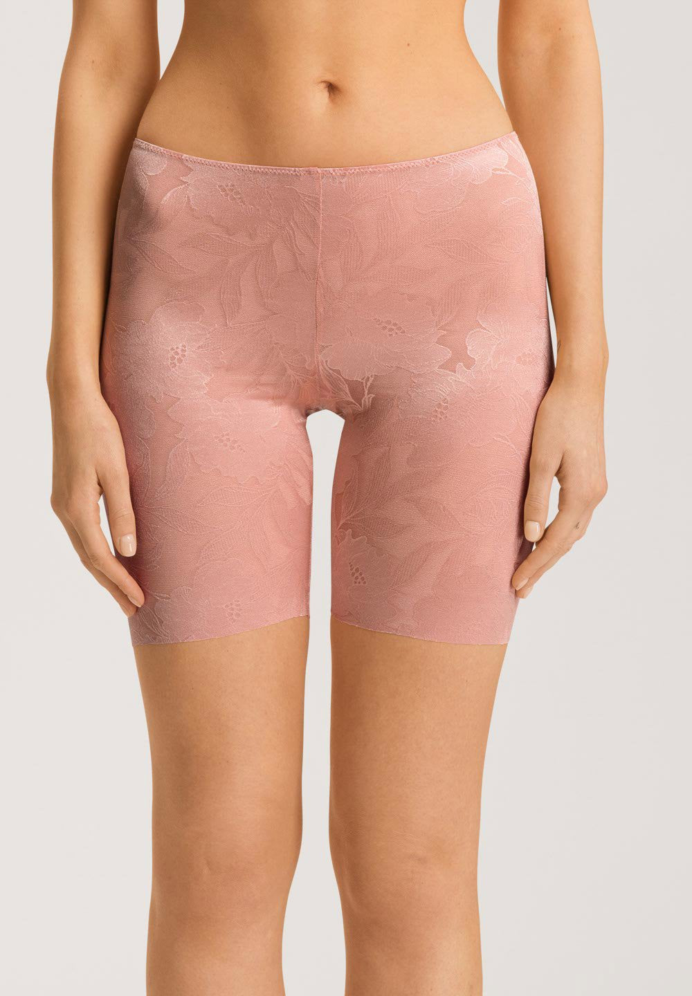 hanro-tina-short-pants-damen-mocha-powder-spitze image 2