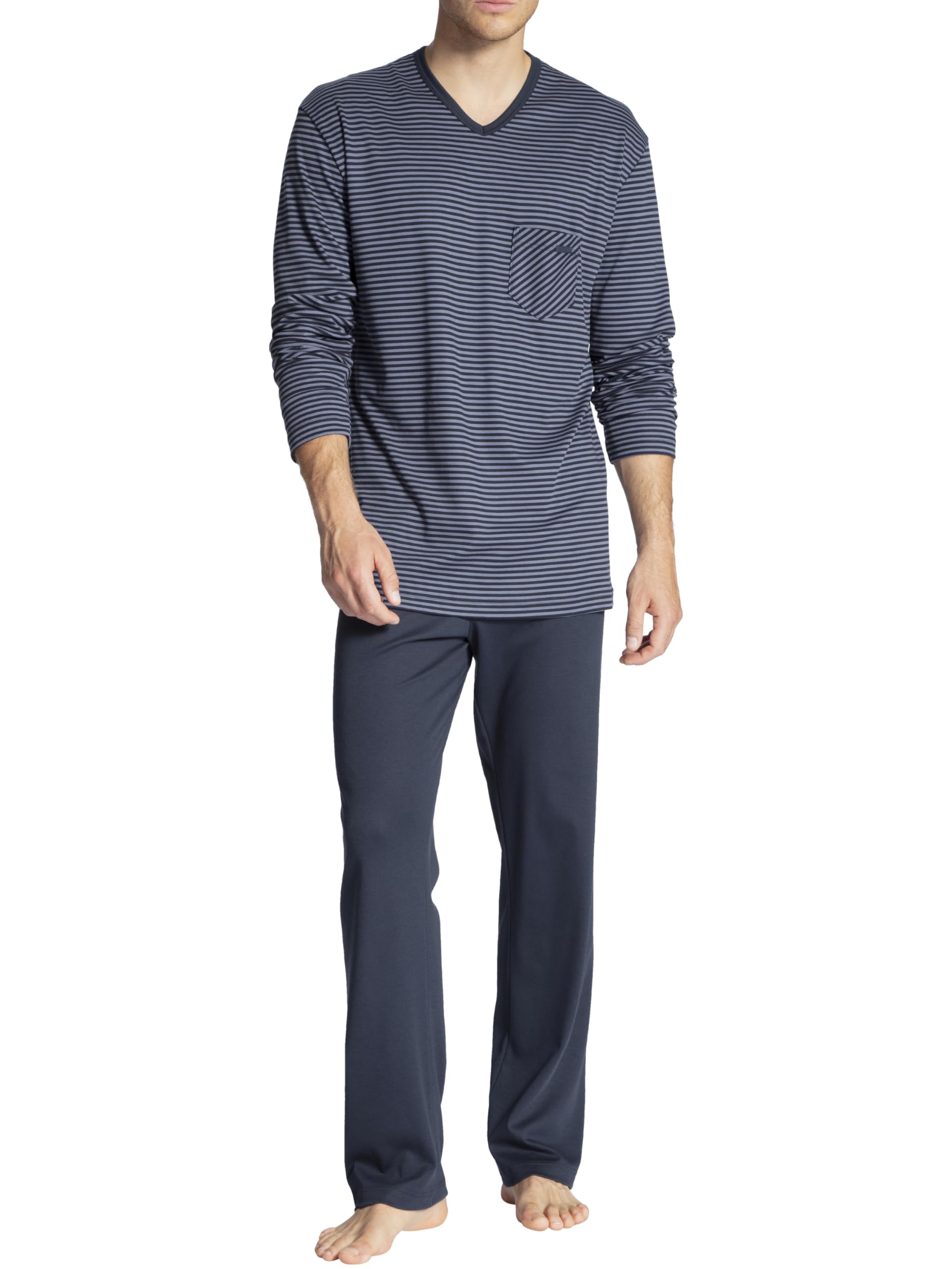 calida-relax-streamline-pyjama-herren-52-54-blau image 6
