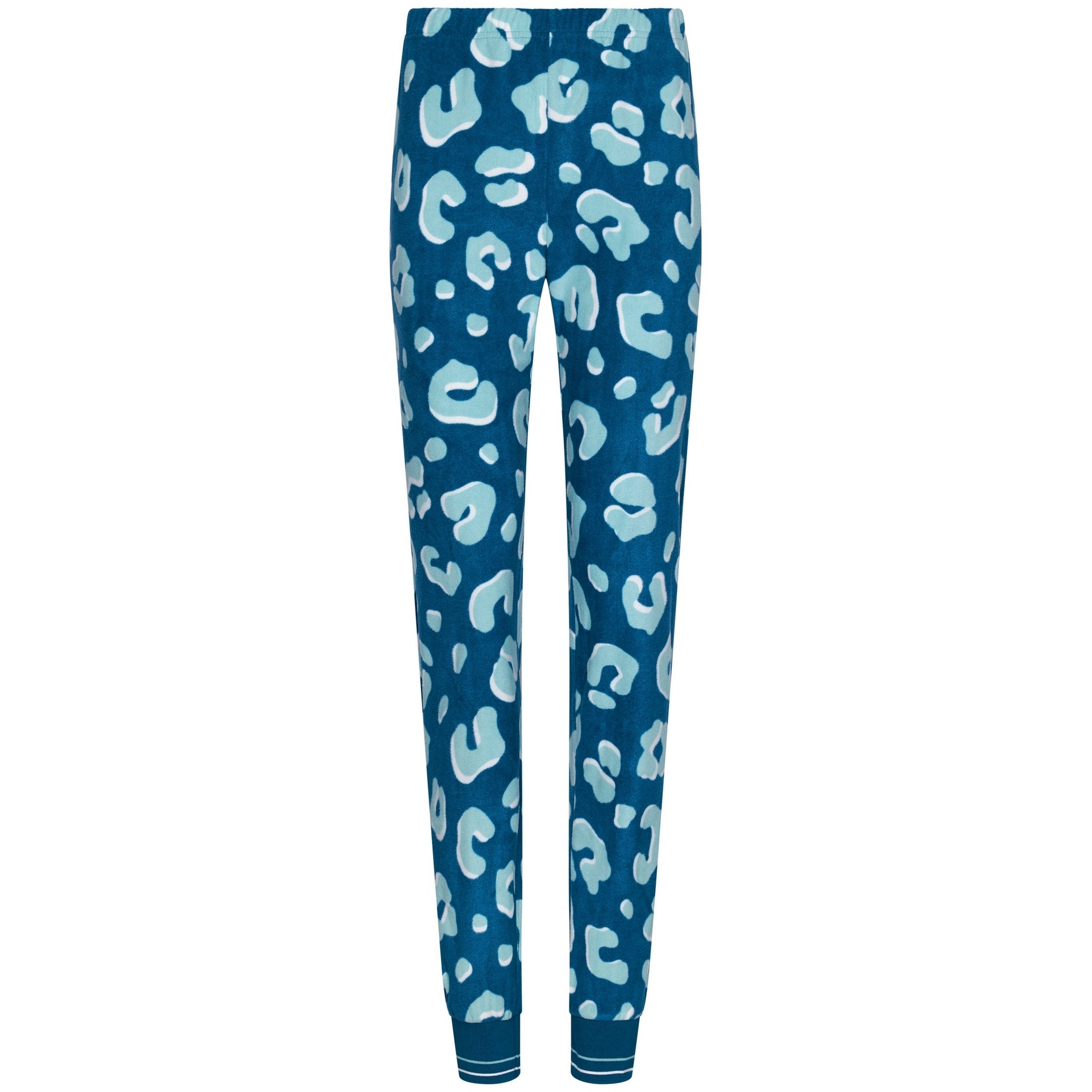 pastunette-rebelle-wild-dreams-pyjama-t-rkis-leopard-fleece image 2