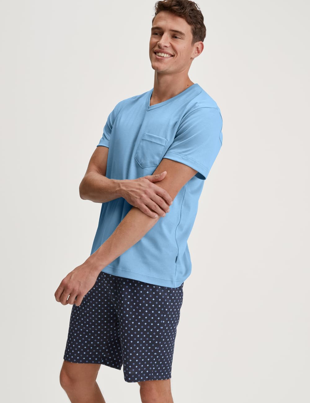 calida-relax-streamline-kurz-pyjama-herren-52-54-baumwolle image 2