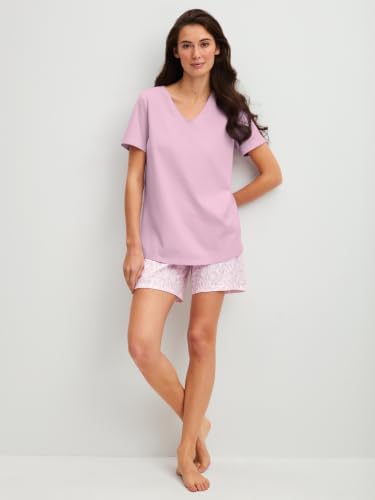 calida-blooming-nights-kurz-pyjama-damen-lilac-40-42-baumwolle image 8