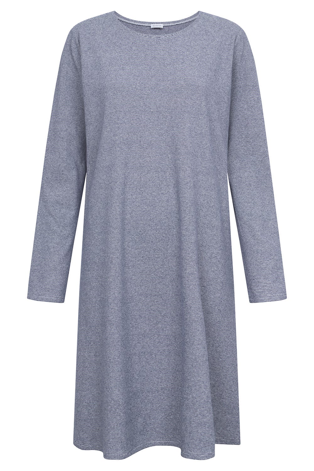 r-sch-be-happy-nachthemd-knielang-blau-ringel-langarm image 2