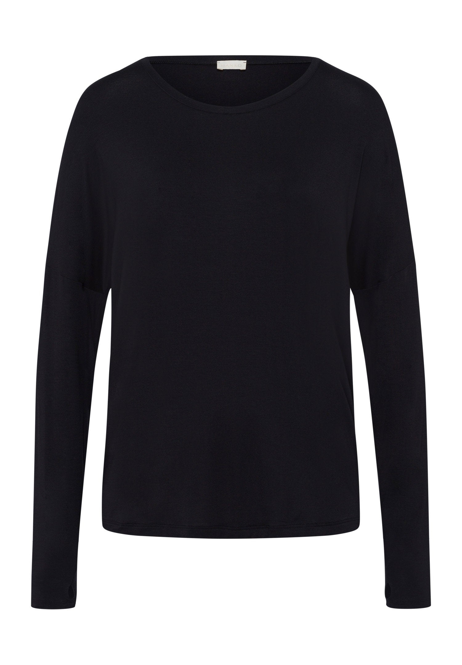hanro-yoga-l-slv-shirt-langarmshirt-black-beauty-tencel image 1