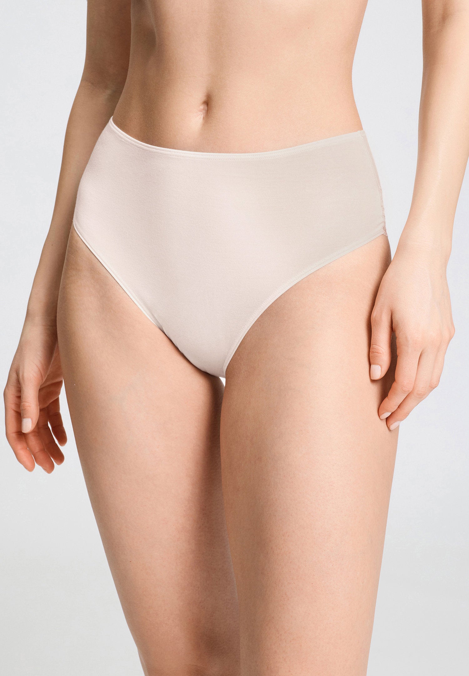 hanro-dana-midi-slip-moonlight-damen-modal-spitze image 2