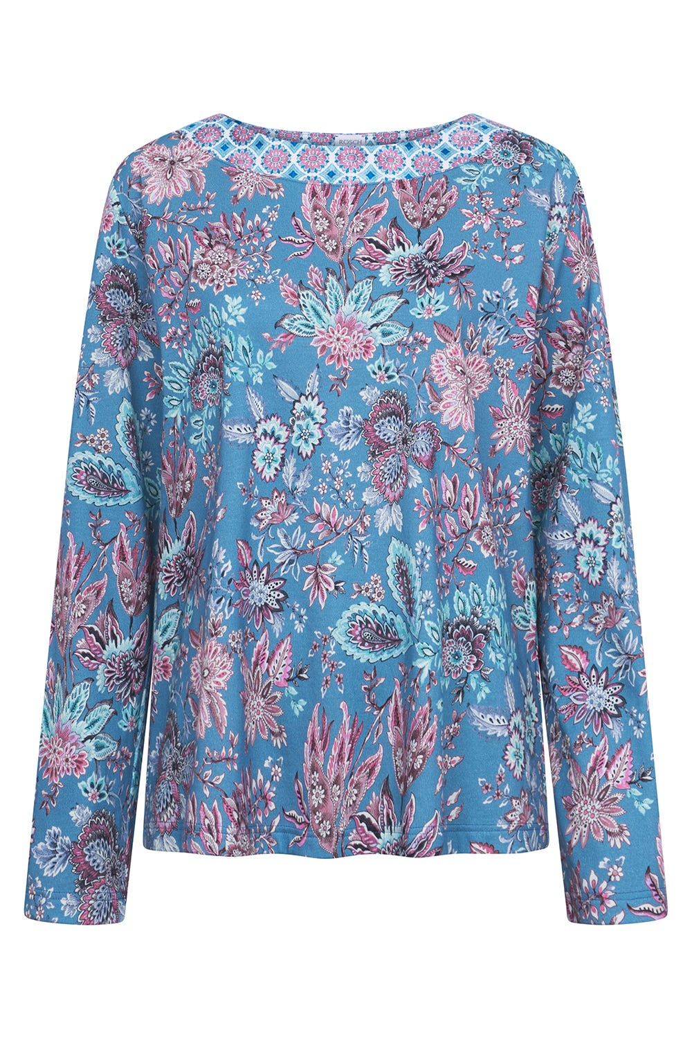 r-sch-be-happy-shirt-langarm-ornamentdruck-blau image 2