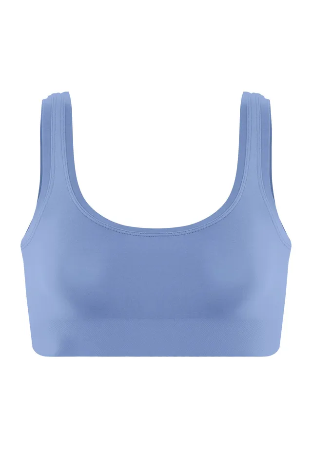 hanro-touch-feeling-crop-top-bluebird-microfaser-bustier image 1