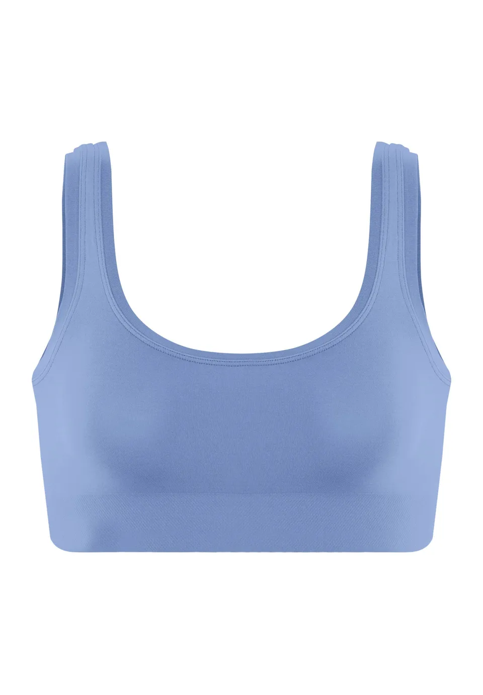 hanro-touch-feeling-crop-top-bluebird-microfaser-bustier image 1