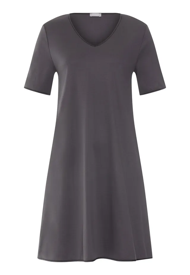 hanro-cotton-silk-nachthemd-90cm-kurzarm-boulevard-seide image 1