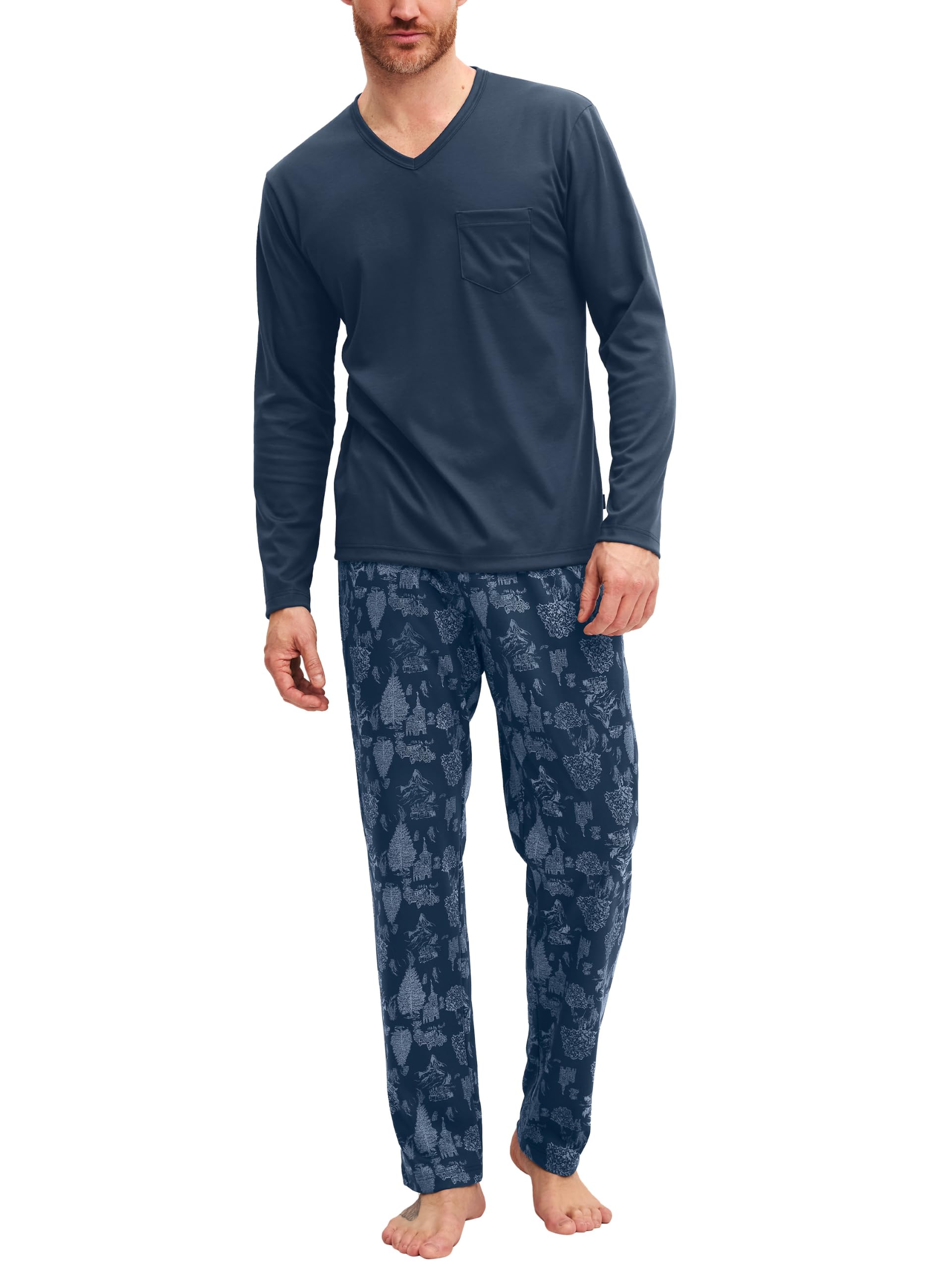calida-relax-streamline-pyjama-herren-schlafanzug-lang image 1