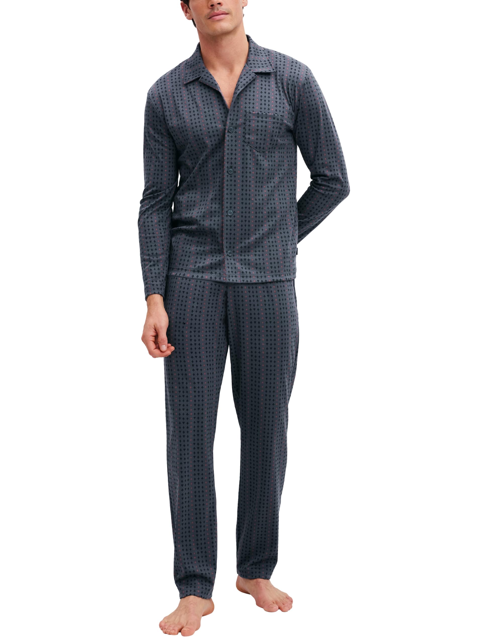 calida-relax-streamline-pyjama-herren-52-54-baumwolle-durchgekn-pft image 7