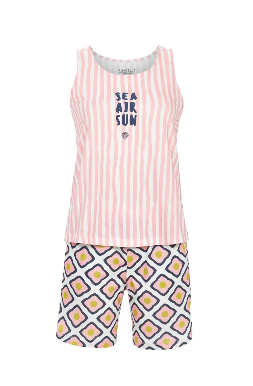 ringella-women-shorty-streifen-sea-air-sun-baumwolle-kurzpyjama image 1