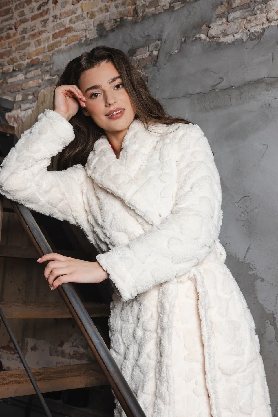 pastunette-myrebelle-endless-love-morgenmantel-wei-fleece image 1