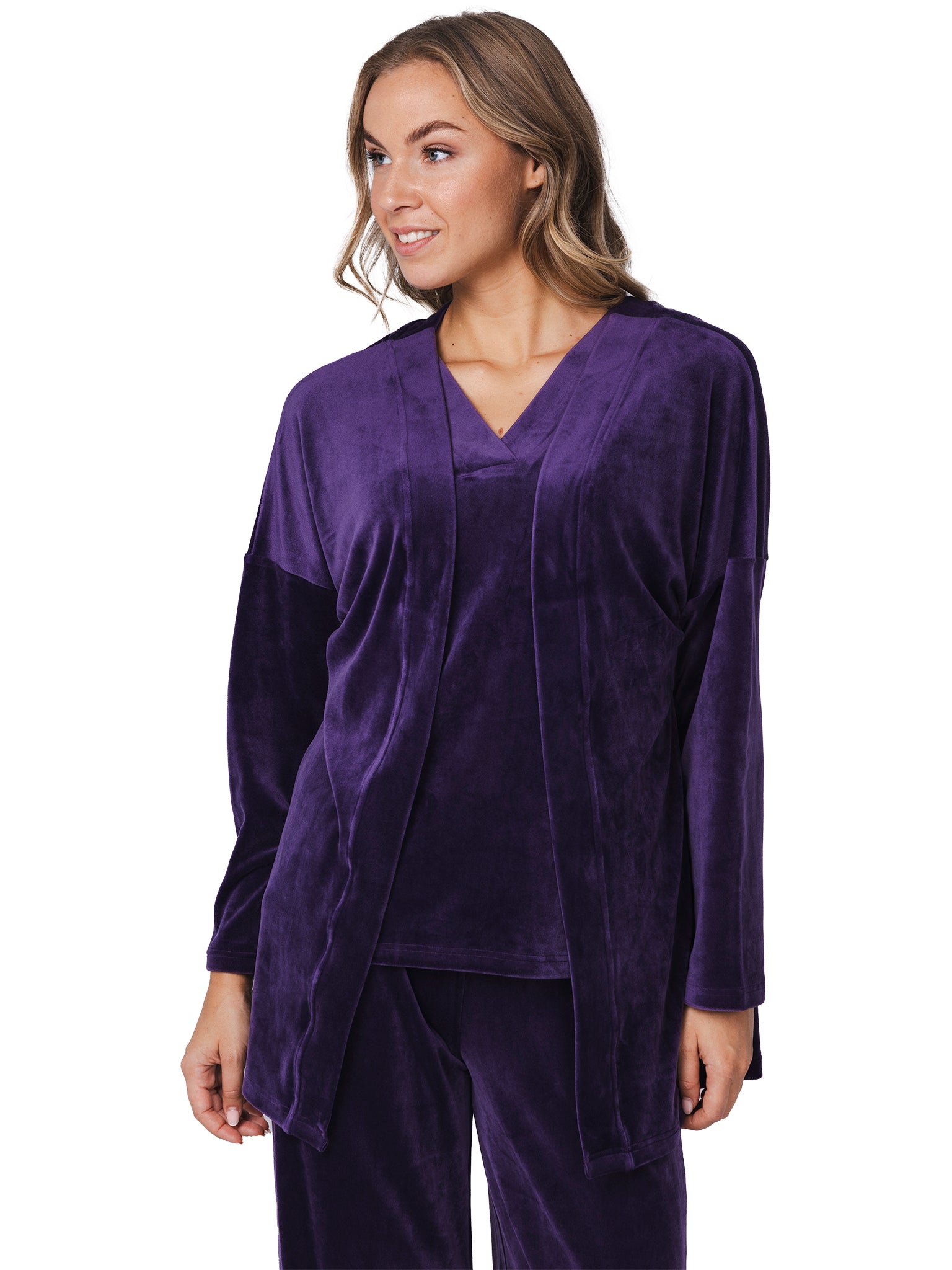 pastunette-premium-dark-orchid-hausanzug-lila-3-teilig image 6