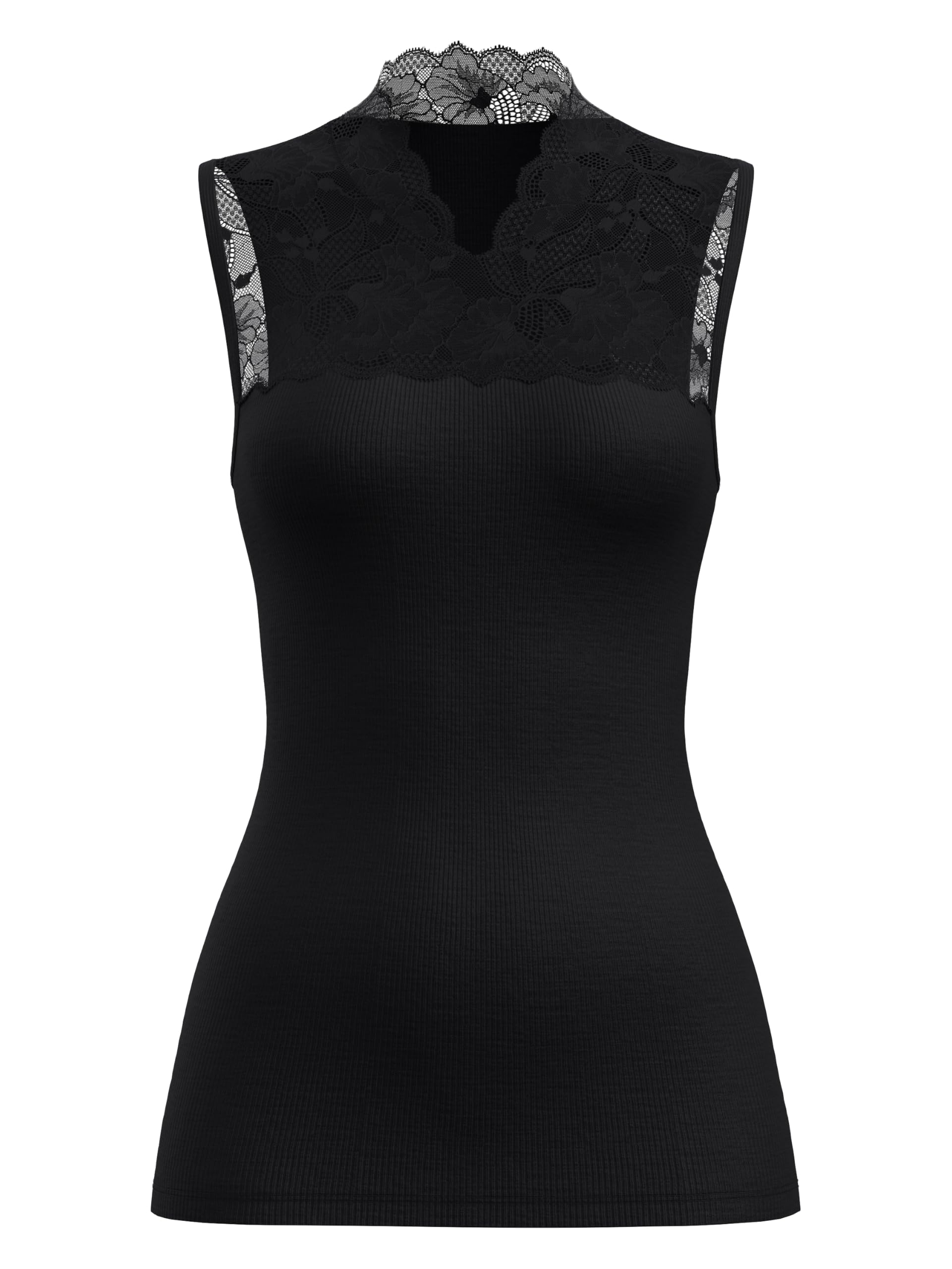 calida-silky-wool-glam-tank-top-damen-wolle-seide-mit-spitze image 1