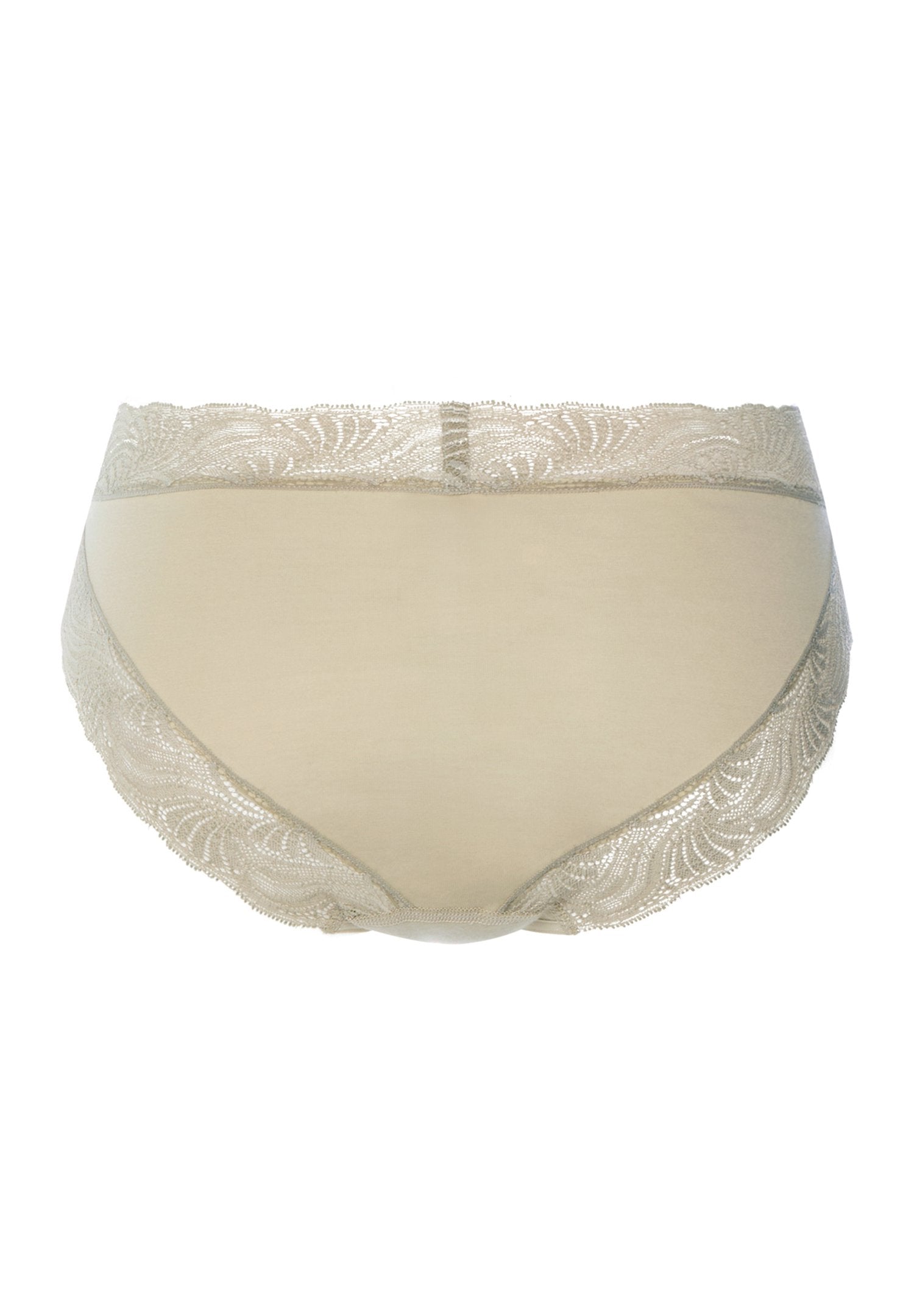 hanro-cotton-delight-midi-slip-damen-olive-baumwolle-spitze image 3