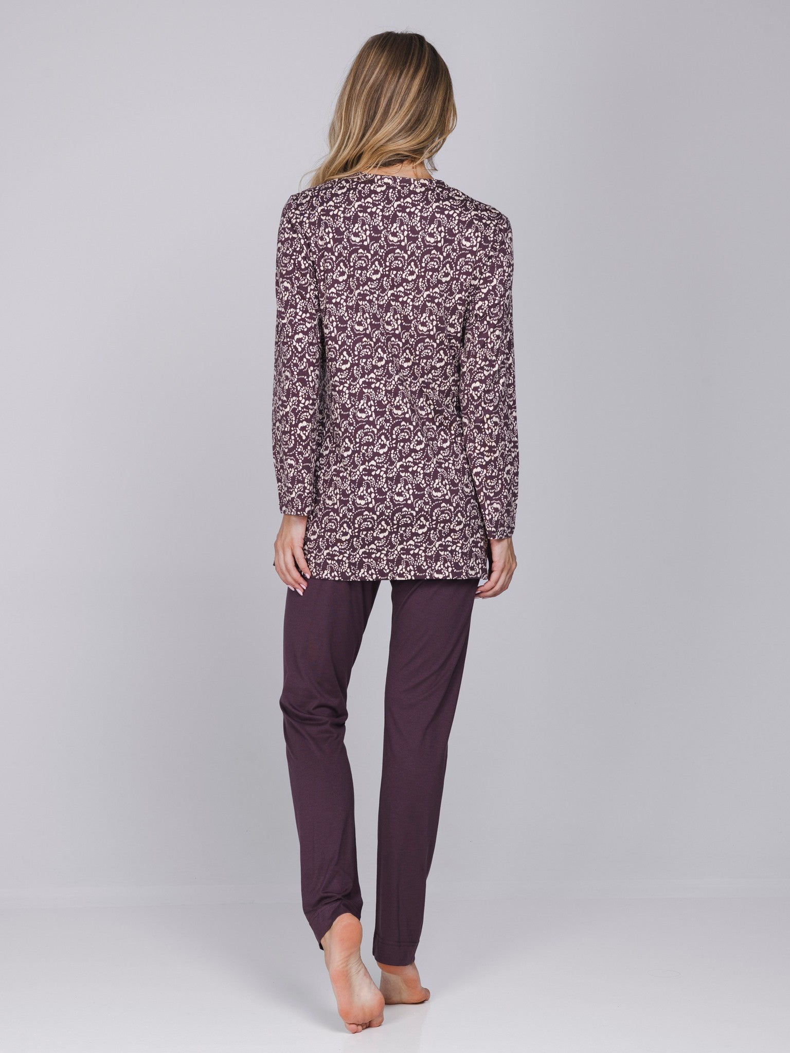 pastunette-premium-mystic-pyjama-lila-baumwolle-modal image 5