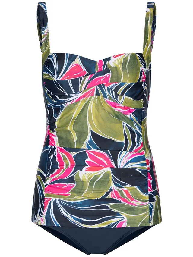 pastunette-paradise-tankini-dunkelblau-bl-tterprint image 1